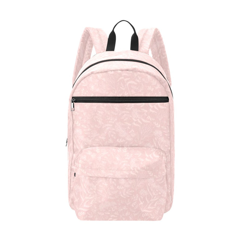 Pink Flower Design Large Capacity Travel Backpack (Model 1691)