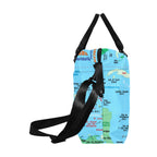 Caribbean Map Large Capacity Duffle Bag