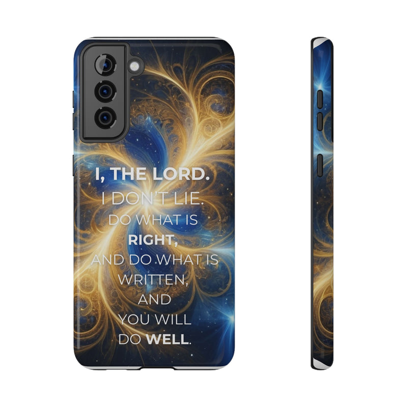 Inspirational Phone Case - I, The Lord - Impact-Resistant Cover, Bible Verse Gift, Motivational Case, Christian Accessory