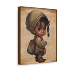 Afro Girl Canvas, African Canvas, Canvas for Home Decor, Wall Decoration, Housewarming Gift, Girl Canvas, Nursery
