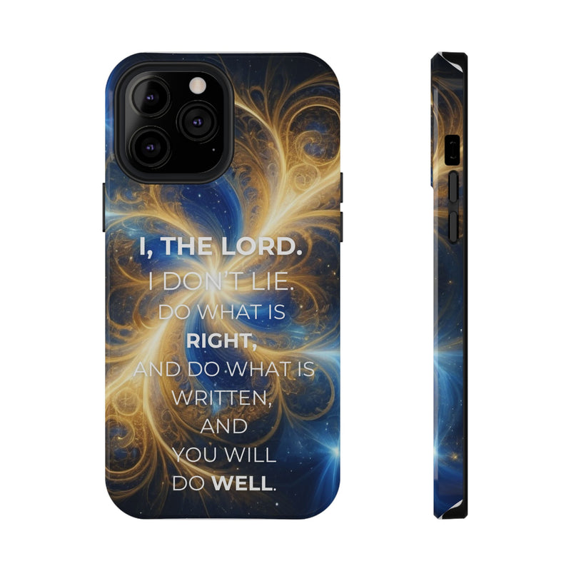 Inspirational Phone Case - I, The Lord - Impact-Resistant Cover, Bible Verse Gift, Motivational Case, Christian Accessory