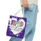 Faith-Inspired Tote Bag | The Lord Goes With Me | Religious Gift, Christian Accessory, Inspirational Bag, Church Tote, Spiritual Shopper