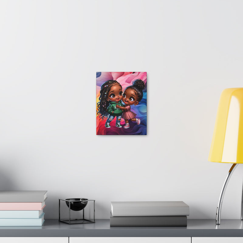 Afro Girl Canvas, African Canvas, Home Decor, Wall Decoration, Housewarming Gift, Girl Canvas