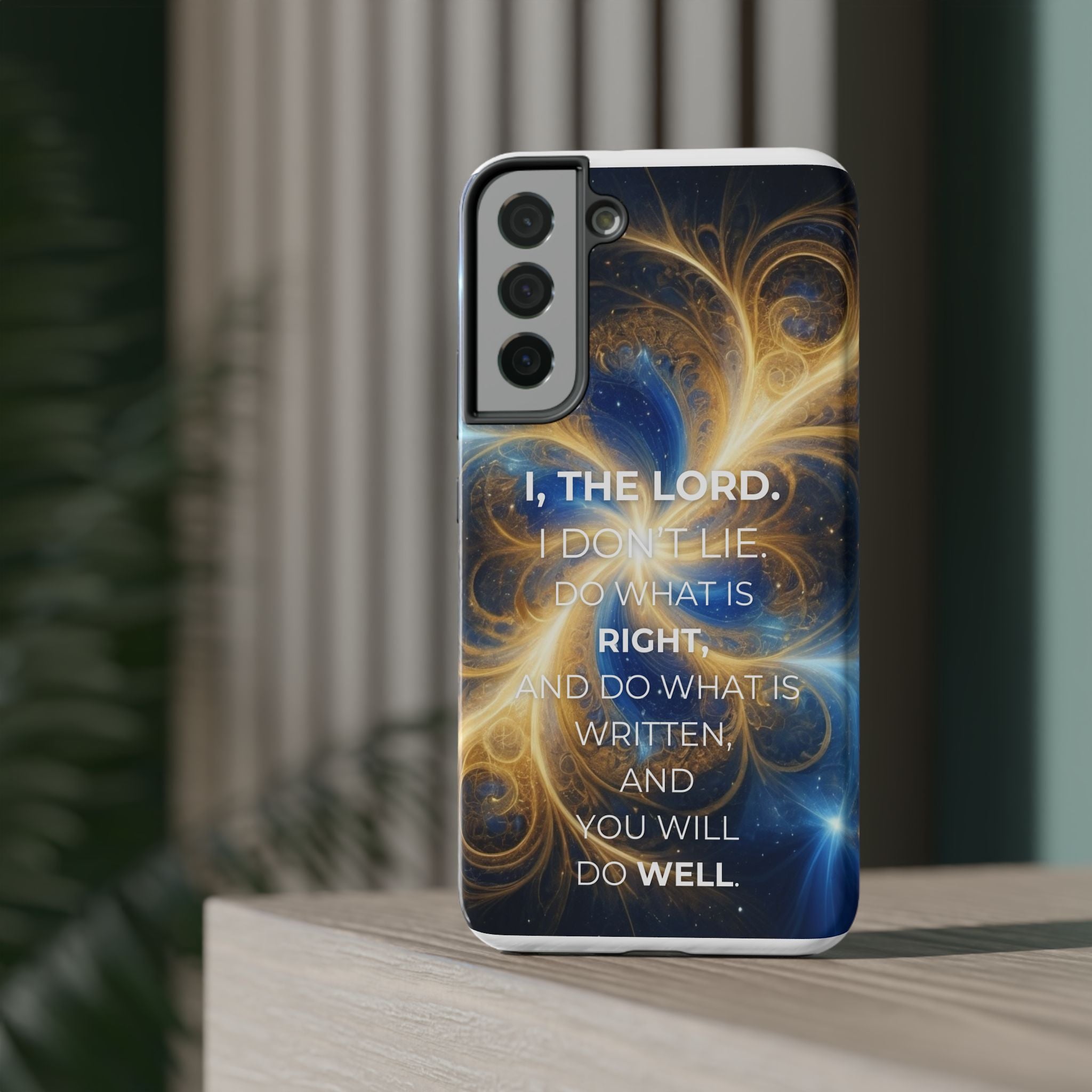 Inspirational Phone Case - I, The Lord - Impact-Resistant Cover, Bible Verse Gift, Motivational Case, Christian Accessory