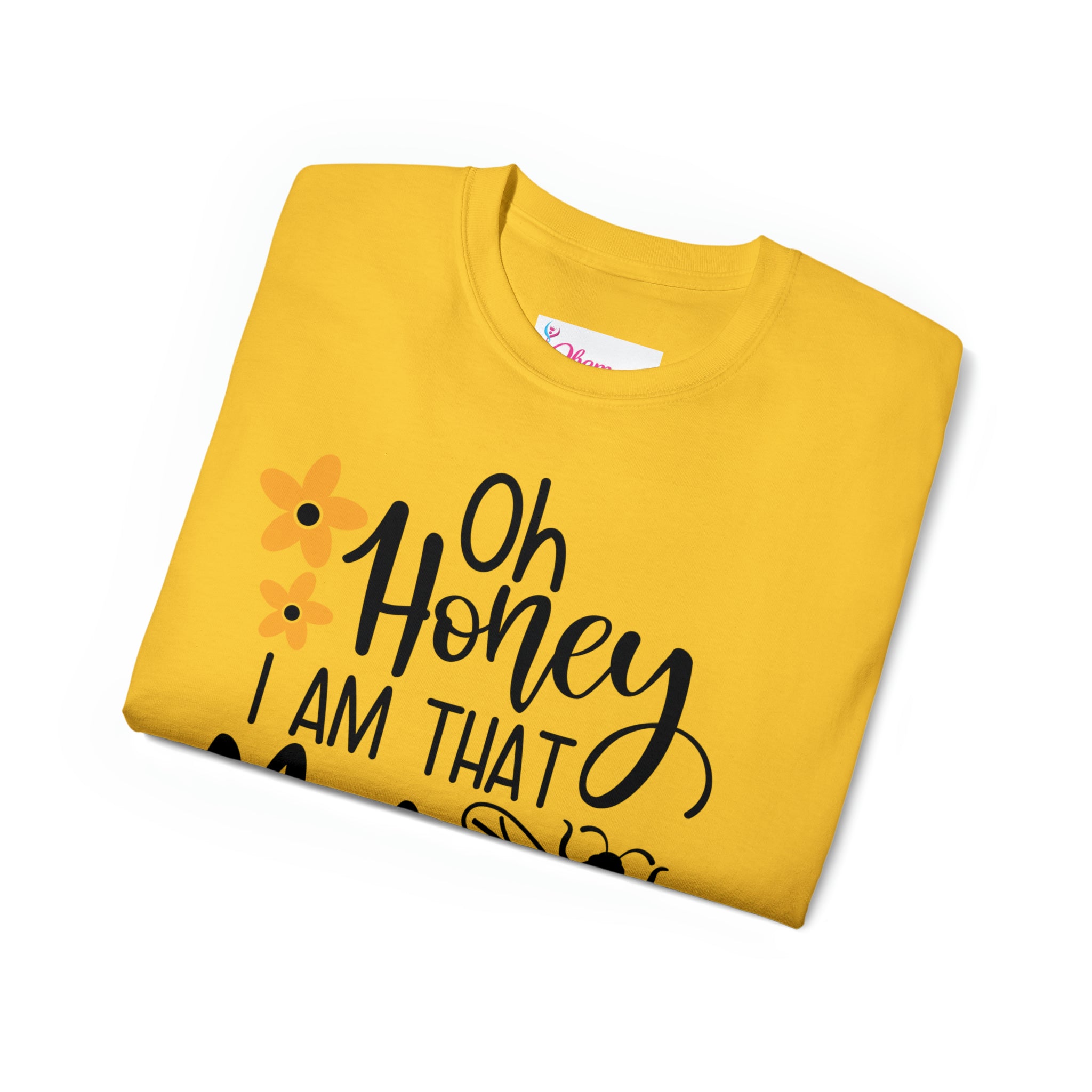 T-shirt, Mama t-shirt, Honey Bee, Tee, Yellow t-shirt