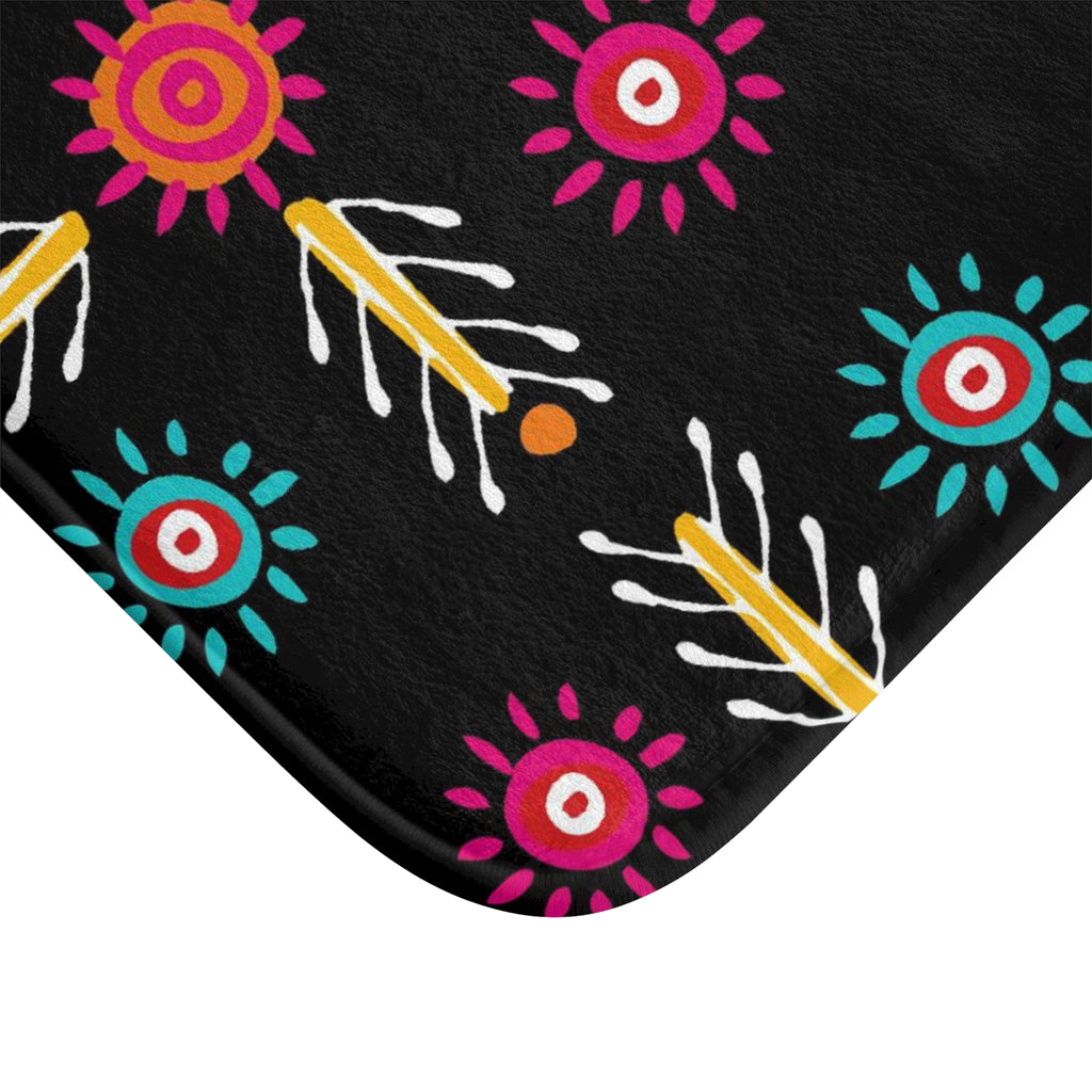 Bath Mat, Aztec Print Bath Mat, Colorful Bath Mat