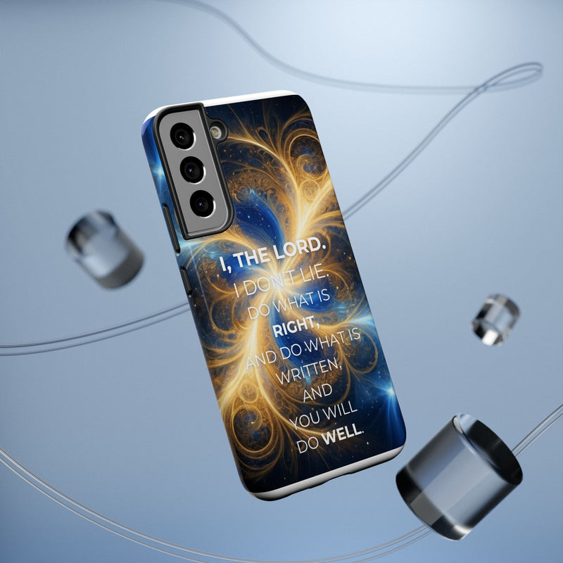 Inspirational Phone Case - I, The Lord - Impact-Resistant Cover, Bible Verse Gift, Motivational Case, Christian Accessory