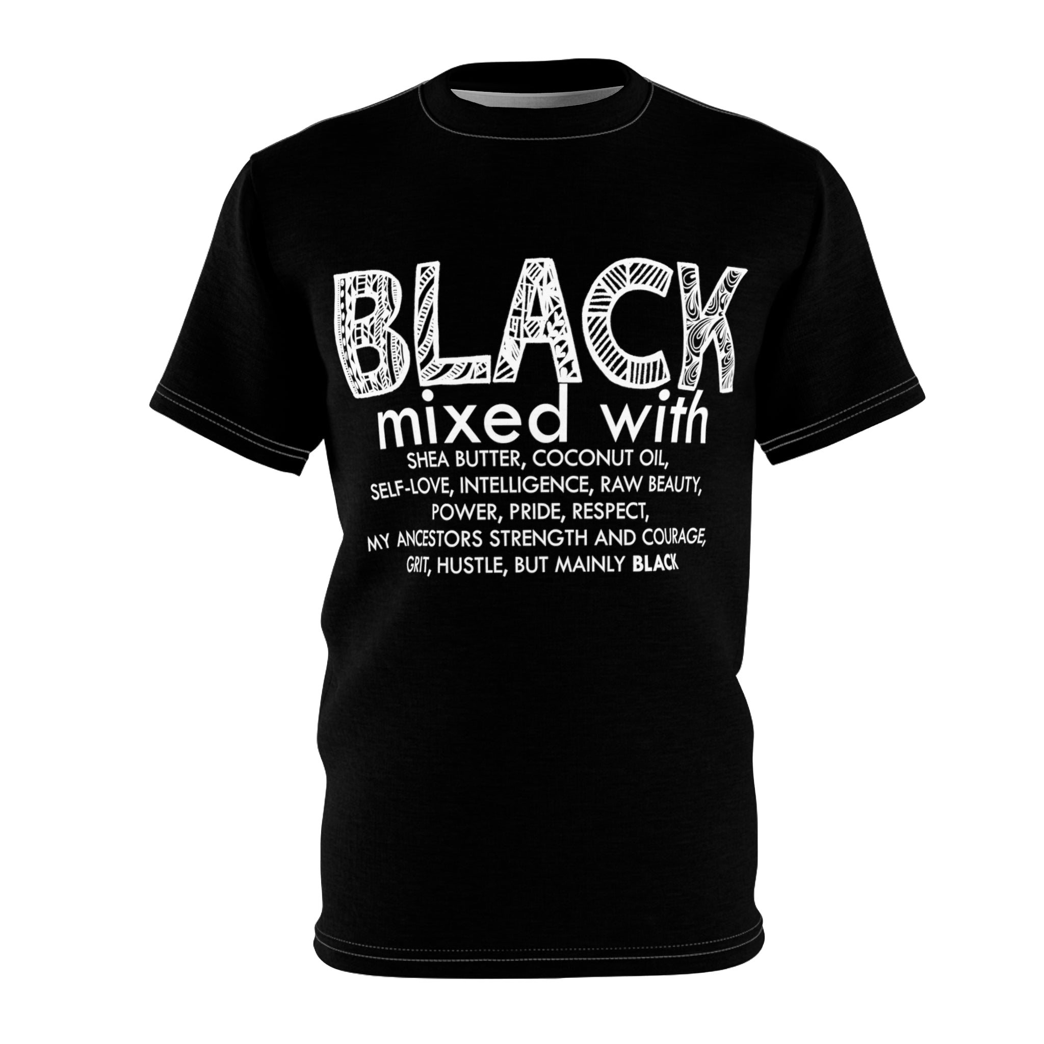 T-shirt, Custom Tees, Custom T-shirt, Black and White T-shirt