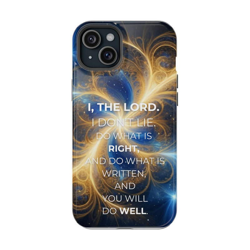 Inspirational Phone Case - I, The Lord - Impact-Resistant Cover, Bible Verse Gift, Motivational Case, Christian Accessory