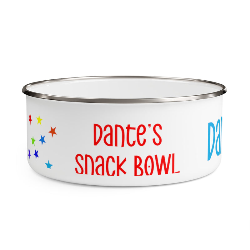 Personalized Bowl, Cereal Bowl, Candy & Snack Bowl with Lid | Candy Bowl with Lid | Cereal Bowl | Snack Bowl Enamel Bowl