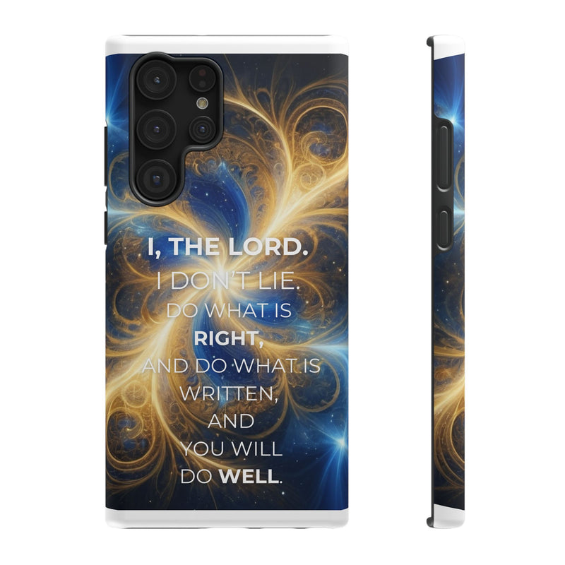 Inspirational Phone Case - I, The Lord - Impact-Resistant Cover, Bible Verse Gift, Motivational Case, Christian Accessory