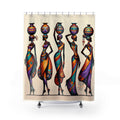 Shower Curtain, African Print Bathroom Decor
