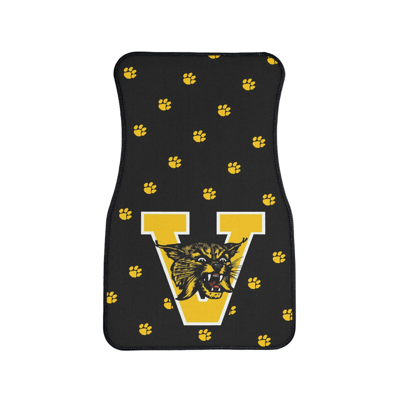 Custom Pet-Themed Car Floor Mat, Paw Print Design, Auto Accessory, Wildcat Lover Gift, Car Decor