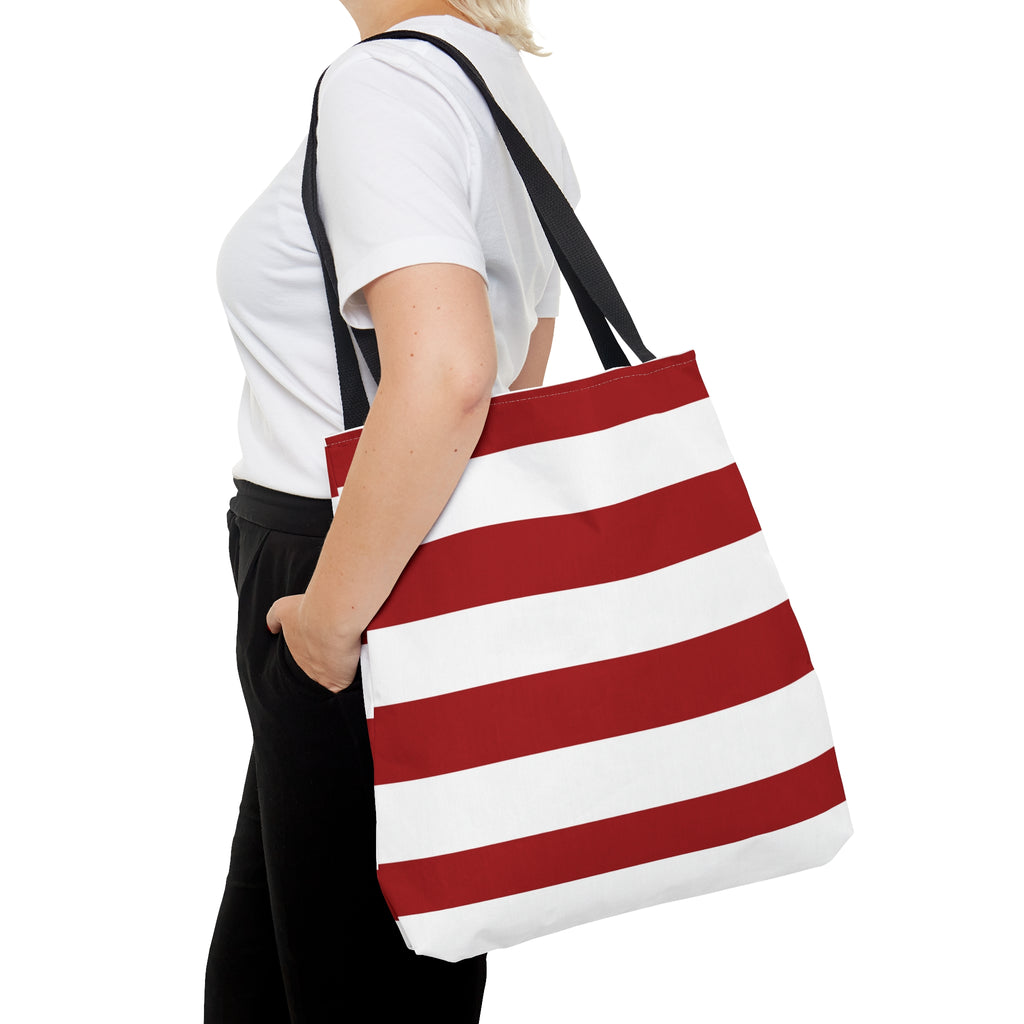 Red and White Tote Bag, Tote
