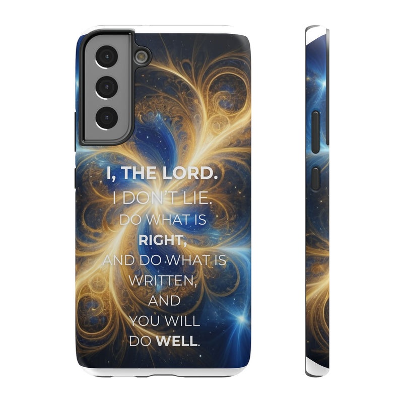 Inspirational Phone Case - I, The Lord - Impact-Resistant Cover, Bible Verse Gift, Motivational Case, Christian Accessory