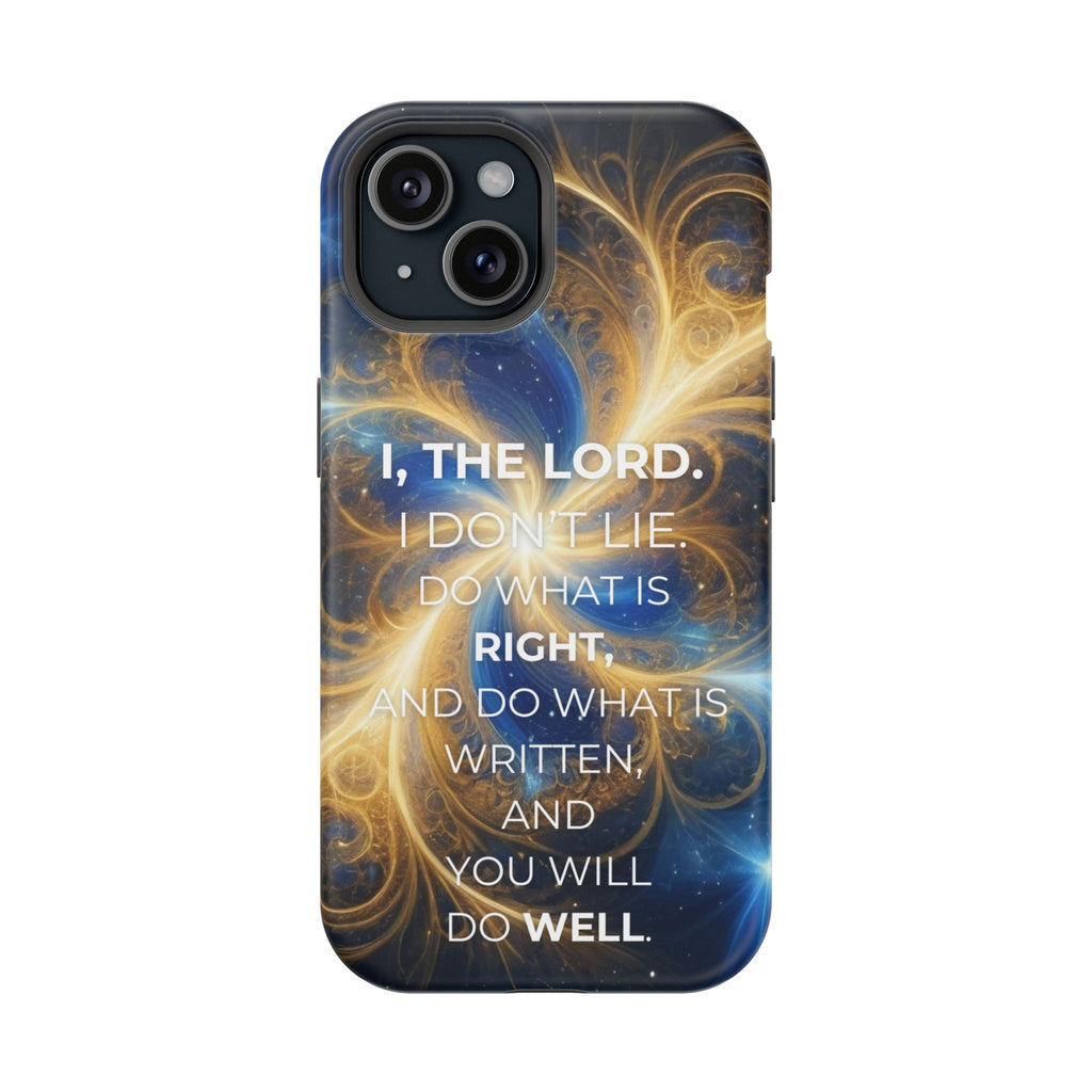 Inspirational Phone Case - I, The Lord - Impact-Resistant Cover, Bible Verse Gift, Motivational Case, Christian Accessory
