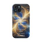 Inspirational Phone Case - I, The Lord - Impact-Resistant Cover, Bible Verse Gift, Motivational Case, Christian Accessory