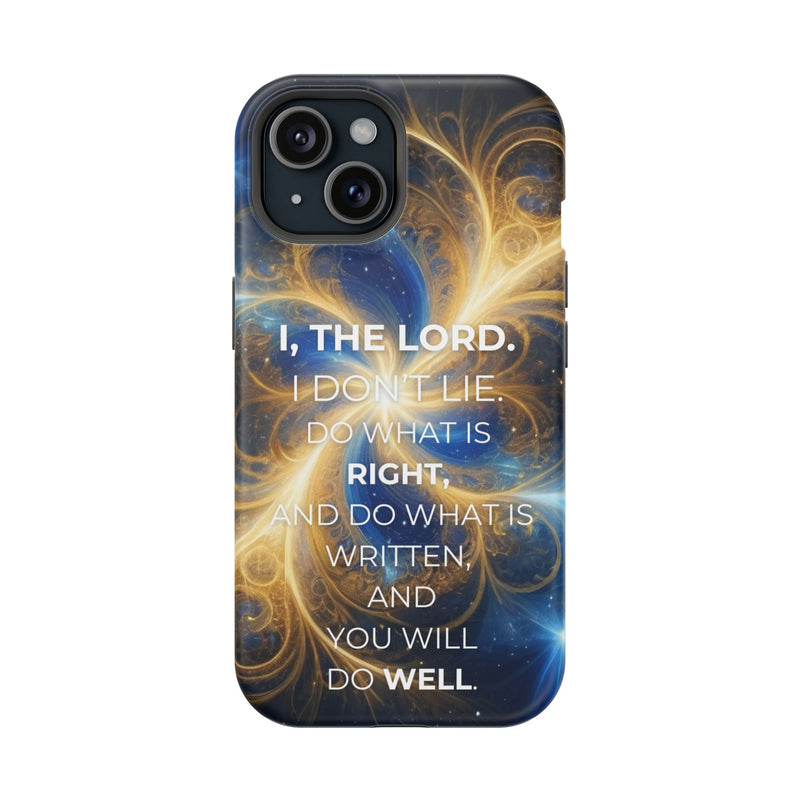 Inspirational Phone Case - I, The Lord - Impact-Resistant Cover, Bible Verse Gift, Motivational Case, Christian Accessory