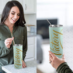 Mint 20oz Tall Skinny Tumbler with Lid and Straw