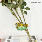 conference vase Acrylic Book Shaped Vase (Two-Sided Print)