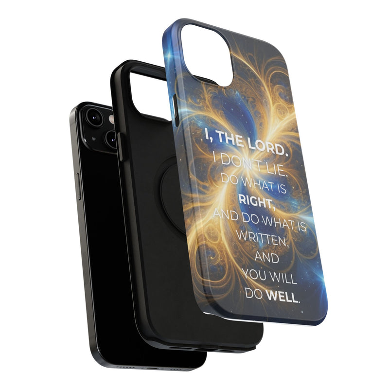 Inspirational Phone Case - I, The Lord - Impact-Resistant Cover, Bible Verse Gift, Motivational Case, Christian Accessory