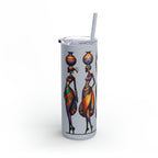 Maars Maker Skinny Matte Tumbler, 20oz, African Women Print