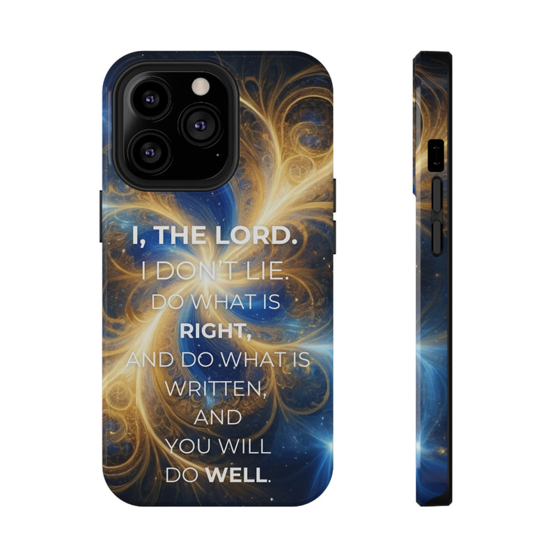 Inspirational Phone Case - I, The Lord - Impact-Resistant Cover, Bible Verse Gift, Motivational Case, Christian Accessory