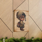Afro Girl Canvas, African Canvas, Canvas for Home Decor, Wall Decoration, Housewarming Gift, Girl Canvas, Nursery