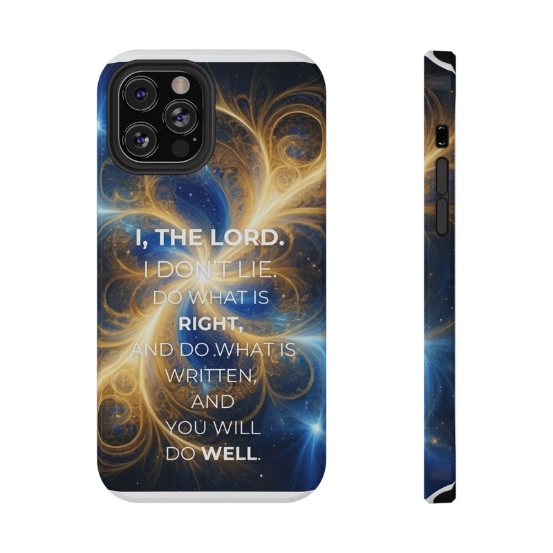 Inspirational Phone Case - I, The Lord - Impact-Resistant Cover, Bible Verse Gift, Motivational Case, Christian Accessory