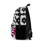Backpack, Bookbag, Pink Bookbag, Flower Backpack