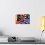 Kids' Canvas Wall Art - Vibrant Friendship Illustration