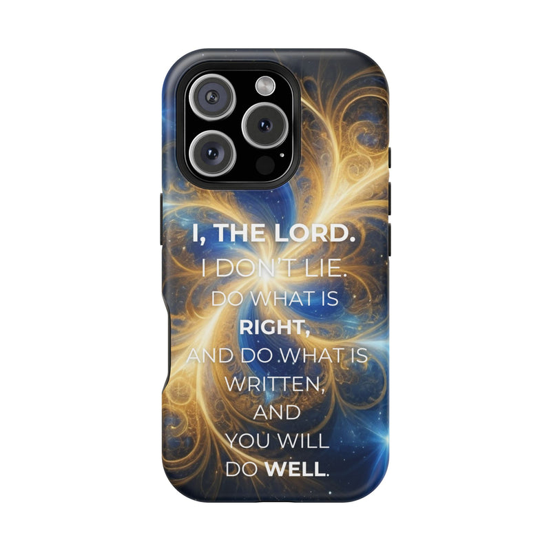 Inspirational Phone Case - I, The Lord - Impact-Resistant Cover, Bible Verse Gift, Motivational Case, Christian Accessory