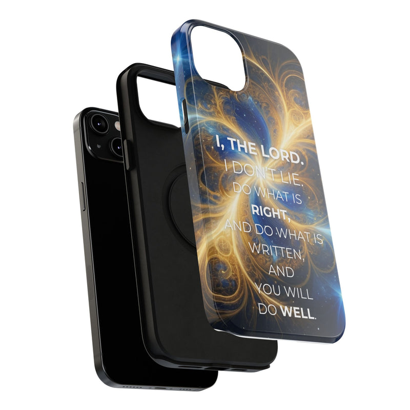 Inspirational Phone Case - I, The Lord - Impact-Resistant Cover, Bible Verse Gift, Motivational Case, Christian Accessory