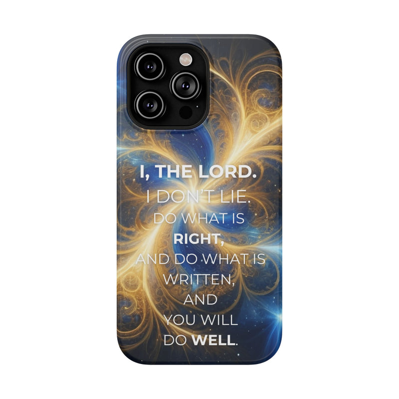 Inspirational Phone Case - I, The Lord - Impact-Resistant Cover, Bible Verse Gift, Motivational Case, Christian Accessory