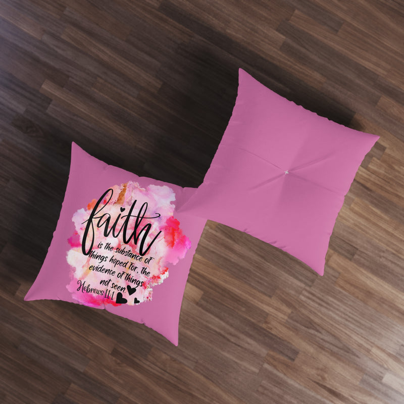 Prayer Pillow, Meditation Pillow, Floor Pillow, Square Pillow