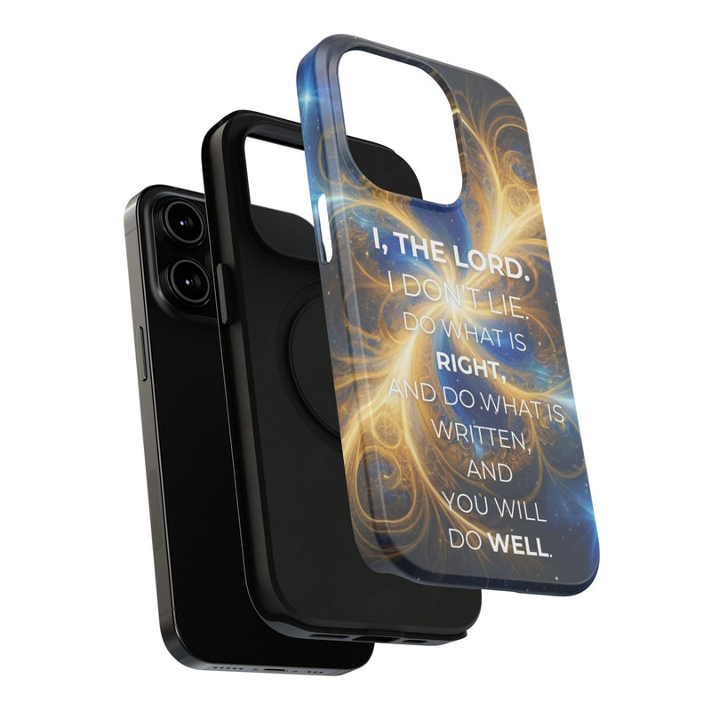 Inspirational Phone Case - I, The Lord - Impact-Resistant Cover, Bible Verse Gift, Motivational Case, Christian Accessory