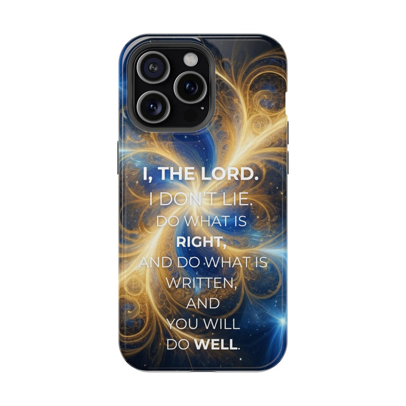 Inspirational Phone Case - I, The Lord - Impact-Resistant Cover, Bible Verse Gift, Motivational Case, Christian Accessory