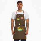 Unisex Canvas Cross Back Apron with Pockets