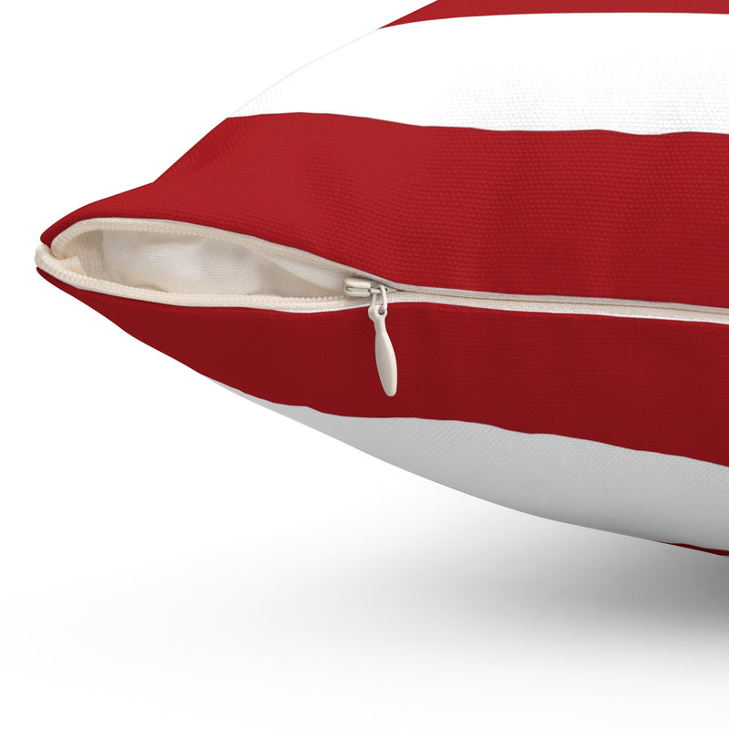 Pillow, Bedroom Pillow, Sofa Pillow, Throw pillow, red and white striped