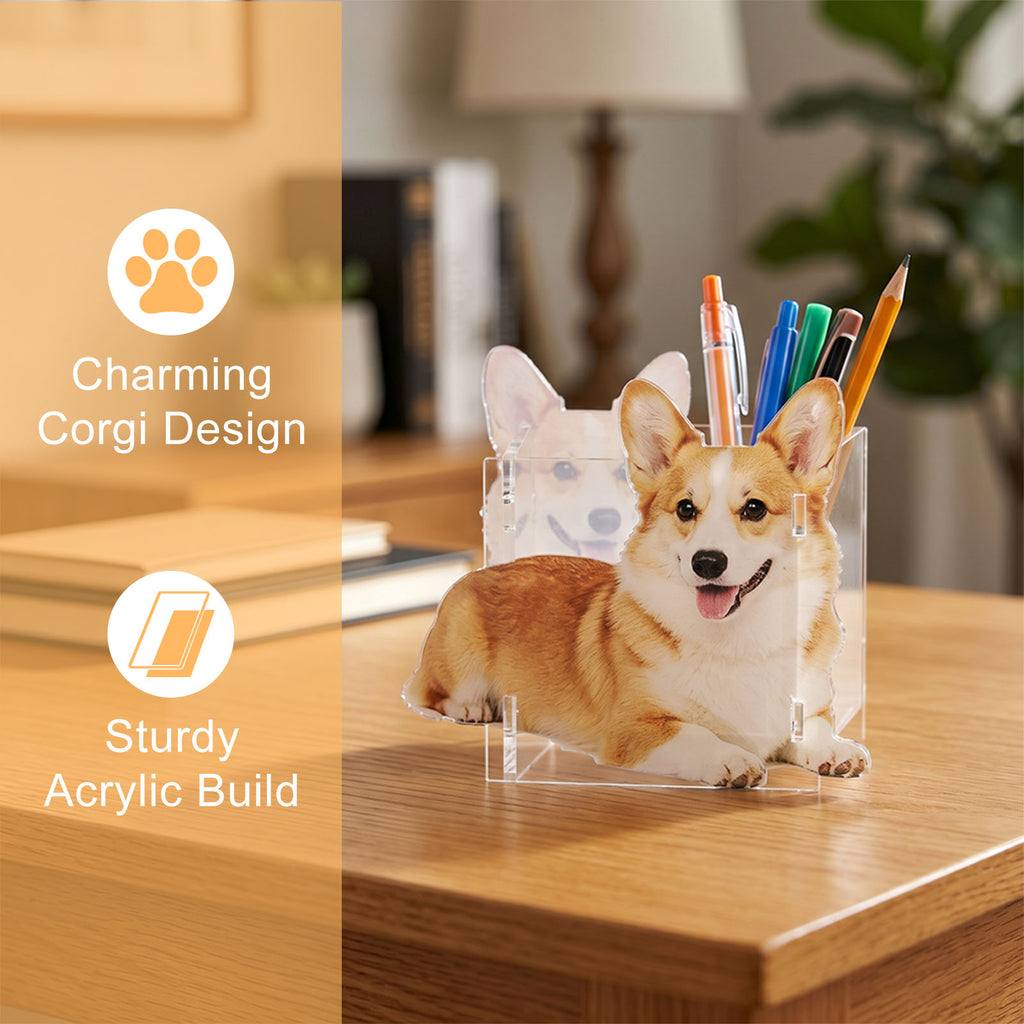 Victory Custom Shaped Acrylic Pen Holder