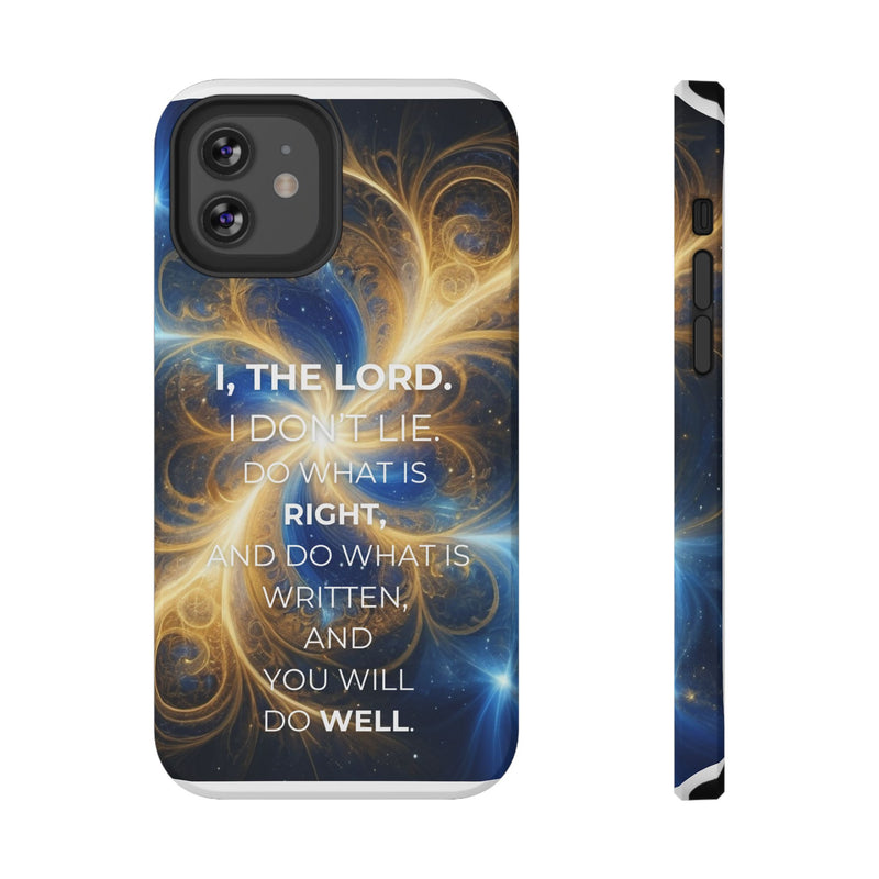 Inspirational Phone Case - I, The Lord - Impact-Resistant Cover, Bible Verse Gift, Motivational Case, Christian Accessory