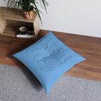 Prayer Pillow, Meditation Pillow, Floor Pillow, Square Pillow, The Lord is my Shepherd