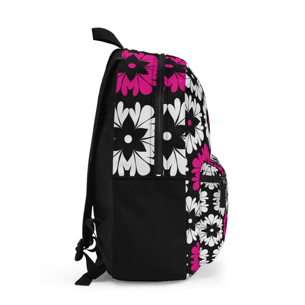 Backpack, Bookbag, Pink Bookbag, Flower Backpack