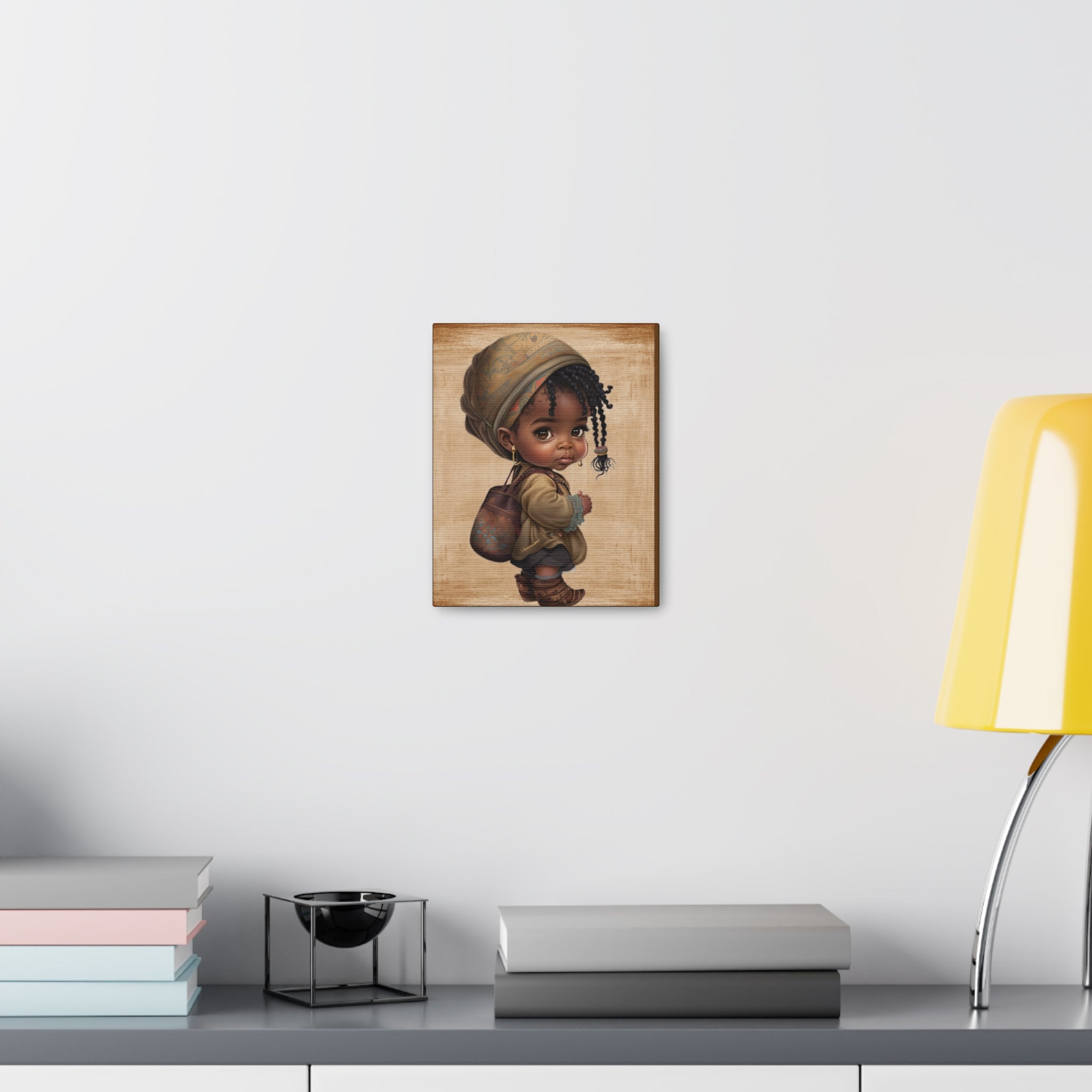 Afro Girl Canvas, African Canvas, Canvas for Home Decor, Wall Decoration, Housewarming Gift, Girl Canvas, Nursery