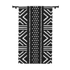 Window Curtains (1 Piece), African Print Curtains, Black and White Curtains