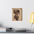 Afro Girl Canvas, African Canvas, Canvas for Home Decor, Wall Decoration, Housewarming Gift, Girl Canvas, Nursery