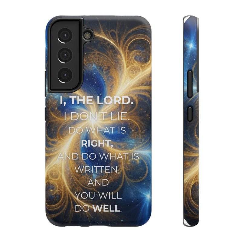Inspirational Phone Case - I, The Lord - Impact-Resistant Cover, Bible Verse Gift, Motivational Case, Christian Accessory