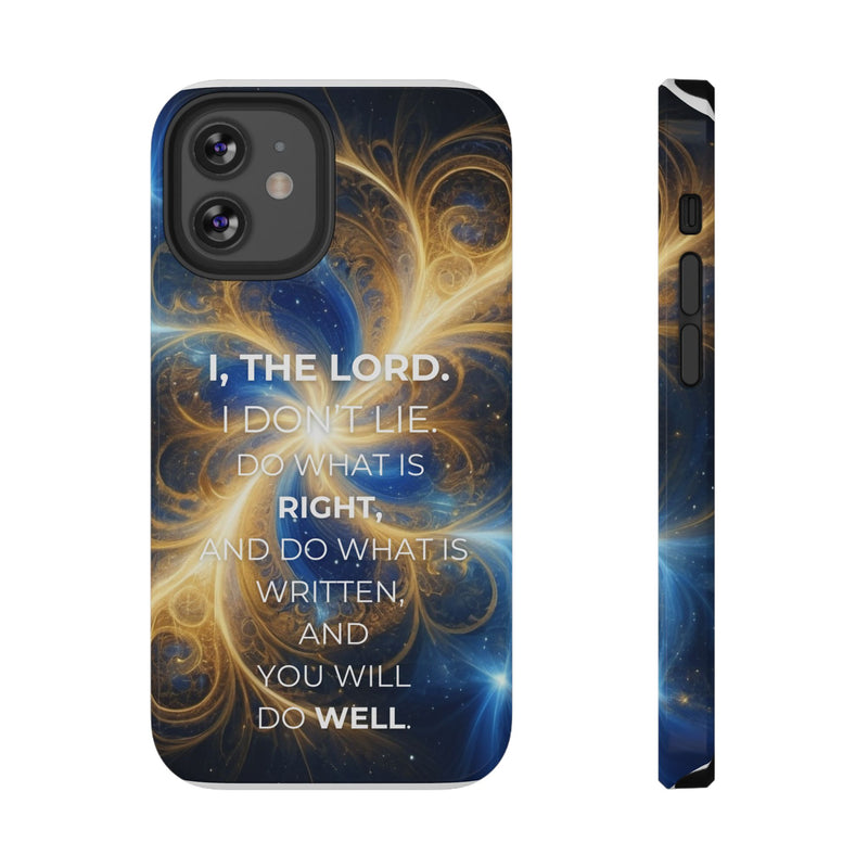 Inspirational Phone Case - I, The Lord - Impact-Resistant Cover, Bible Verse Gift, Motivational Case, Christian Accessory