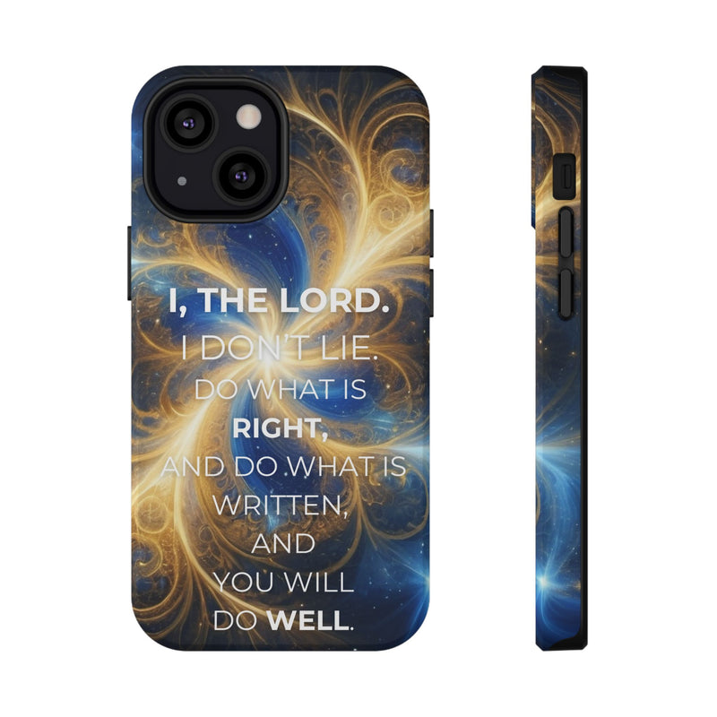 Inspirational Phone Case - I, The Lord - Impact-Resistant Cover, Bible Verse Gift, Motivational Case, Christian Accessory