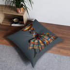 Prayer Pillow, Meditation Pillow, Floor Pillow, Square Pillow